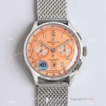 AAA Swiss Copy Breitling Premier TW Factory 7750 Chronograph Watches Copper Dial with Mesh Band